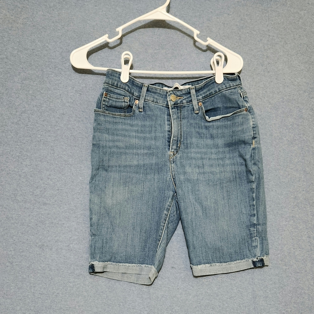 Signature by Levi Strauss Mid Rise Bermuda Jean Shorts
